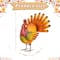 Glitzhome® 21.5" Thanksgiving Metal Turkey Porch Décor
